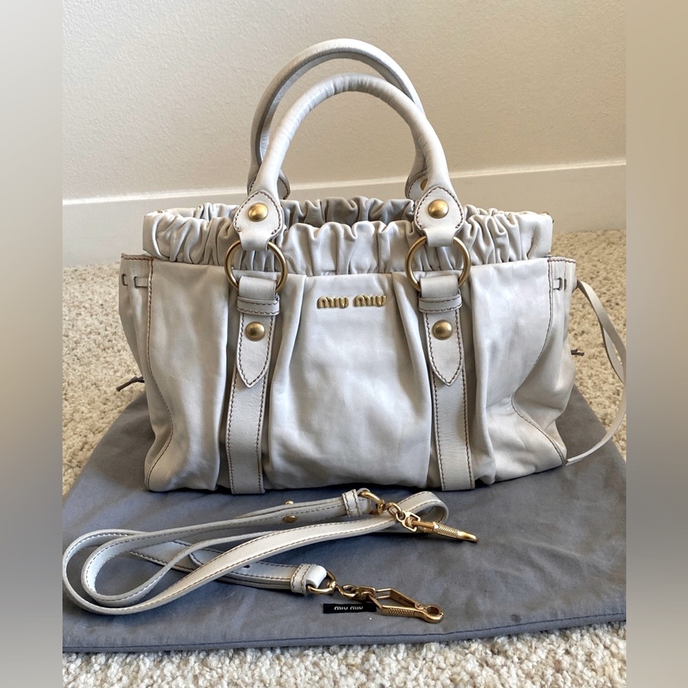 Authentic MIU MIU Vitelli leather bag